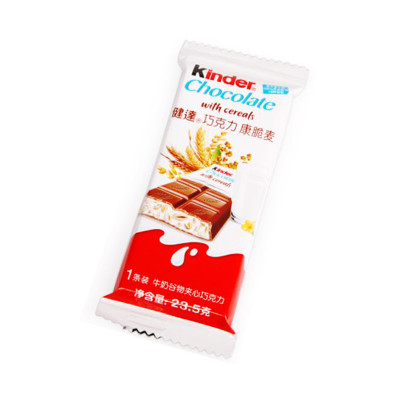 意大利进口 kinder健达 康脆麦牛奶谷物夹心巧克力 1条装 23.5g/盒