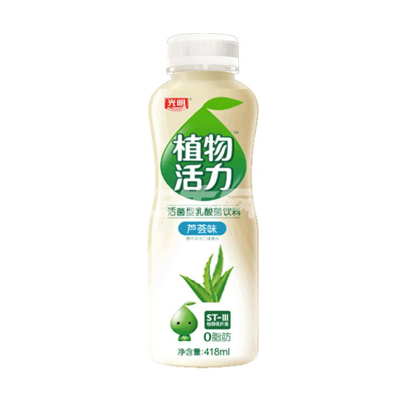 光明 植物活力植物乳酸菌饮品(芦荟味) 418ml/瓶