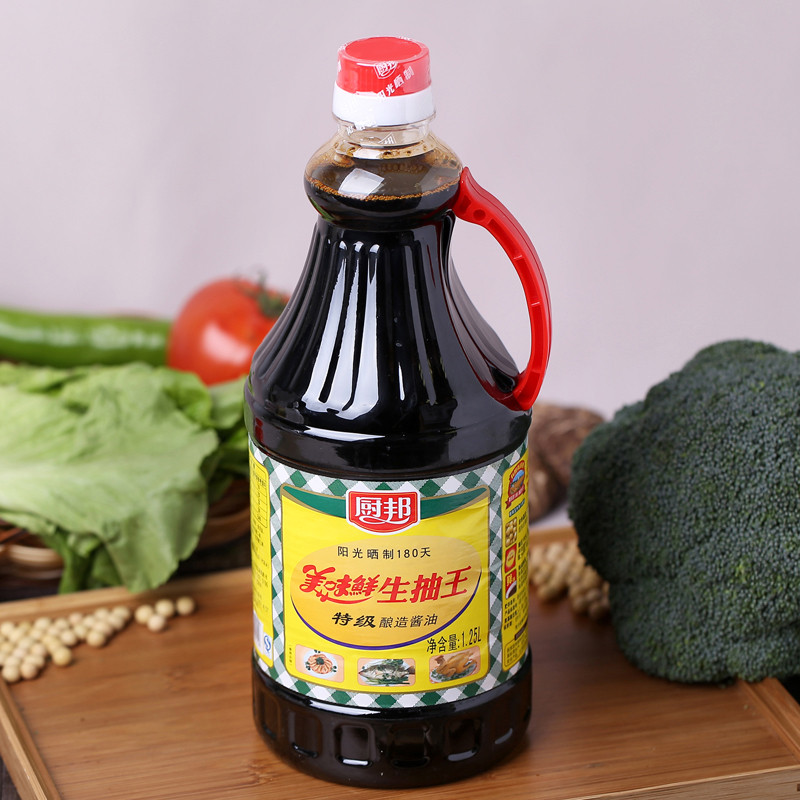 厨邦美味鲜生抽王1.25l/罐