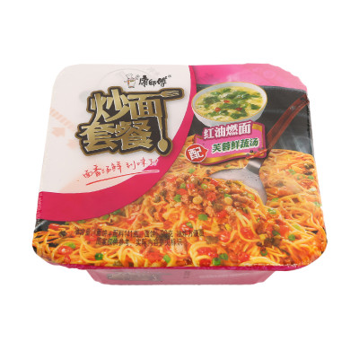 康师傅炒面套餐碗面红油燃面141g/碗怎么样 好不好