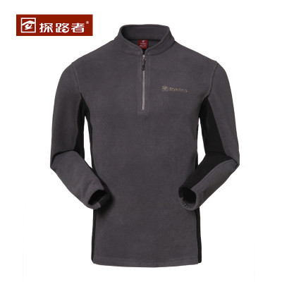 探路者 抓绒衣男秋冬季加厚保暖外套户外卫衣