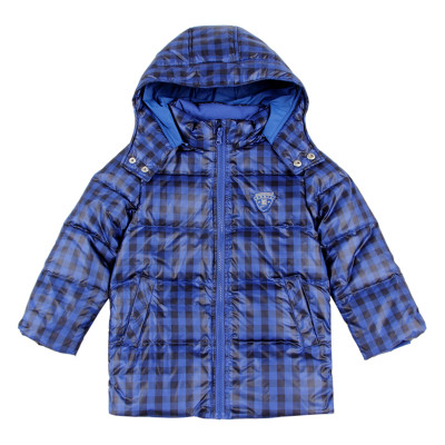 安奈儿 童装 男童带帽中长款羽绒服 EB445784