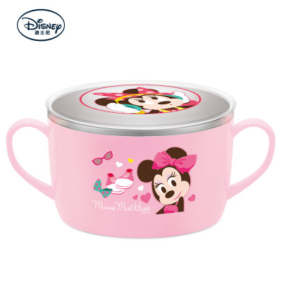 迪士尼爱婴小铺 韩国迪士尼米妮儿童不锈钢碗