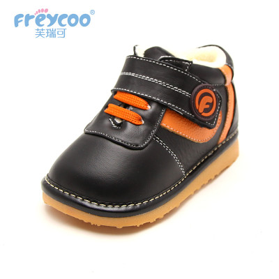 Freycoo\/芙瑞可 宝宝鞋冬季棉鞋1-2-3男童皮靴