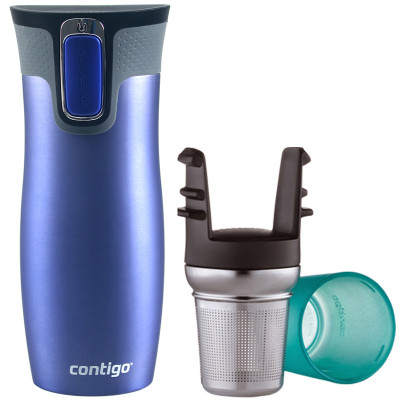 美国contigo 保温杯 不锈钢保温水杯 户外运动车