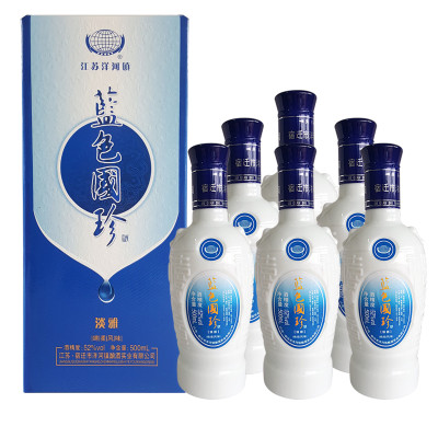 洋河镇 52度蓝色国珍淡雅浓香型白酒 500ml*6瓶/箱 整箱出售怎么样 好