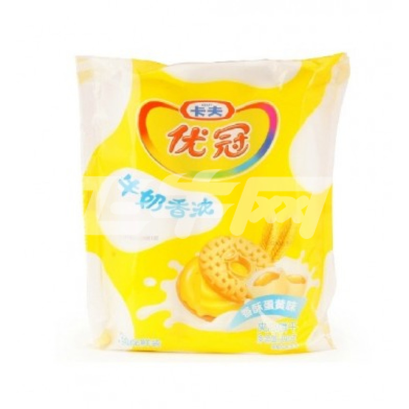 卡夫 优冠牛奶香浓夹心饼干(香酥蛋黄味) 390g