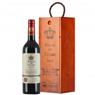 法国进口 陶萨公爵干红葡萄酒(单支木盒) 750m