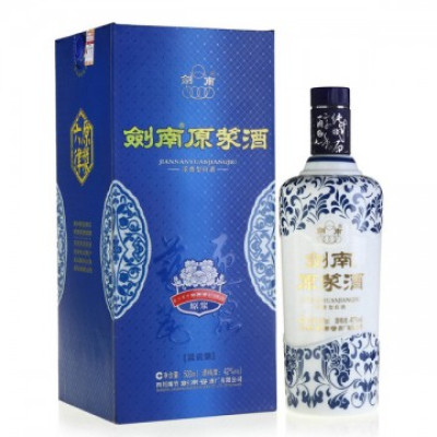 剑南春 原浆酒 蓝瓷 42度 浓香型白酒 500ml\/瓶