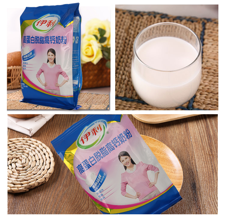 伊利 高钙高蛋白脱脂奶粉 400g/袋