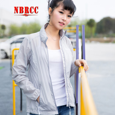 NBRCC 夏新款韩版连帽短款防晒衣女户外沙滩
