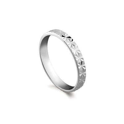 维罗纳S925银饰品韩国时尚创意男女对戒米字