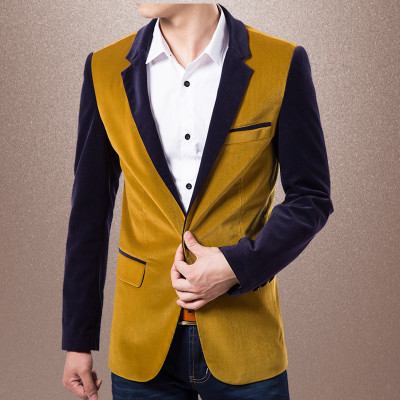 致潮时尚衣服秋季小西装男士外套青年休闲西服