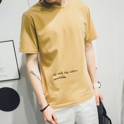 亚狼特 2016夏季新款 电脑绣英文字弹力舒适纯