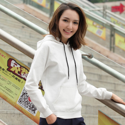 南极人秋季新款套头连帽卫衣女韩版潮纯色宽松