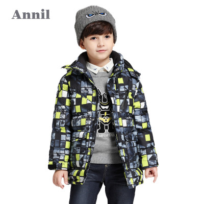 安奈儿 男童羽绒服中长款羽绒服 EB645422怎