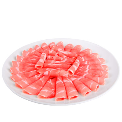 东来顺 鲜嫩羔羊肉卷300g火锅食材 内蒙古新鲜羊肉片