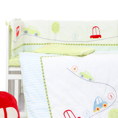 米乐鱼 婴儿床上用品两件套秋冬加厚儿童床围