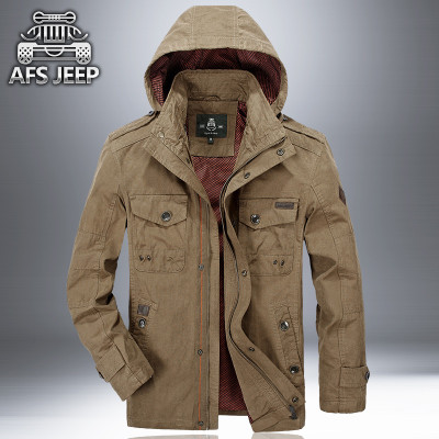 战地吉普AFS JEEP夹克男装大码休闲外套男士
