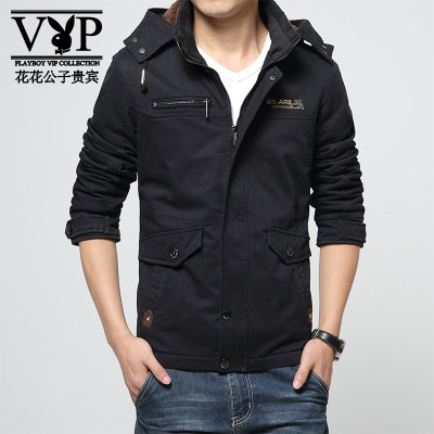 【花花公子贵宾】棉衣夹克外套 冬款夹克男厚