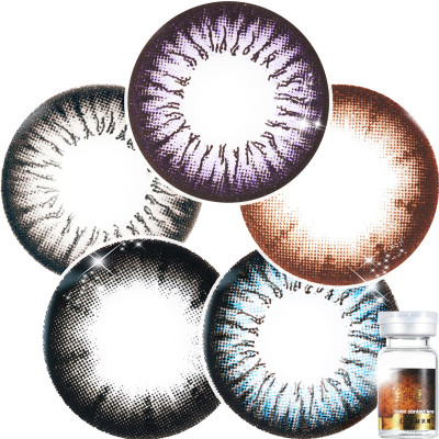 科莱博美瞳丝睫彩色隐形眼镜近视年抛1片装怎