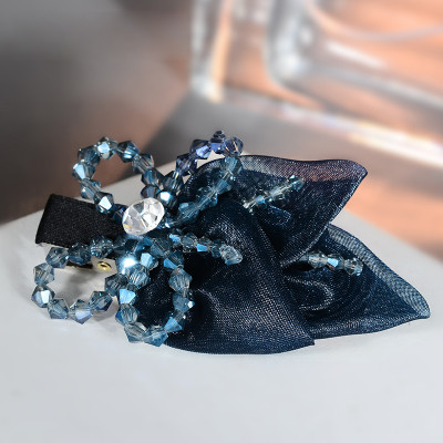 TAOYEE 短发发夹 发饰布艺花朵刘海边夹小鸭