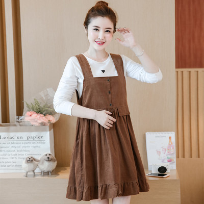 韩兜衣馆 春秋装孕妇套装新款韩版裙时尚两件