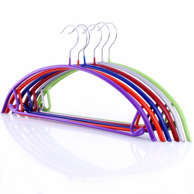 红兔子 十只装浸塑防滑衣架衣挂衣撑衣服挂 半