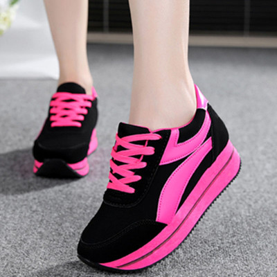 西原美秋冬新款韩版运动休闲内增高女鞋初中学