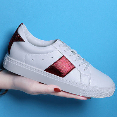 百年纪念冬季女鞋韩版平底板鞋学生白色单鞋休