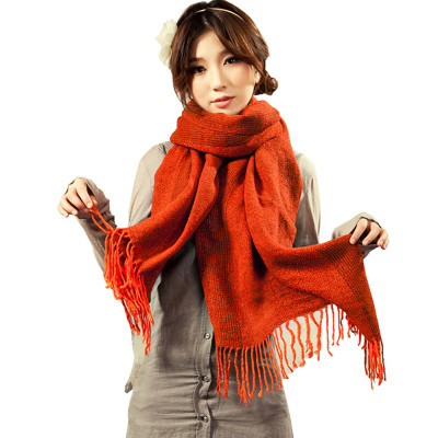 伊丹黎丝围巾女冬季针织厚毛线时尚女款休闲百