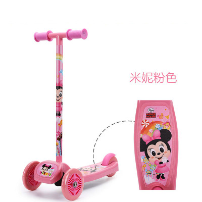 迪士尼儿童踏板车滑板车双脚小孩三轮车摇摆车