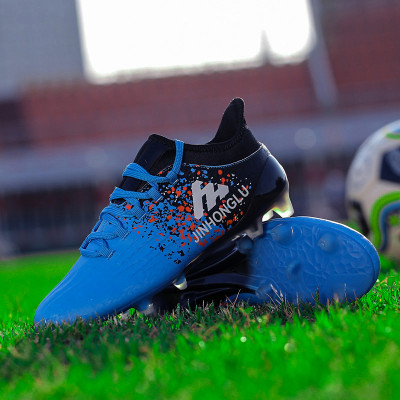 纽百伦运动 新款足球鞋 梅西成人训练ag钉透明