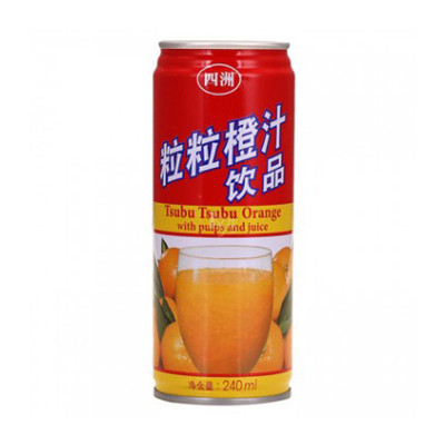 四洲 粒粒橙汁饮品 240ml/罐怎么样 好不好