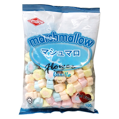 马来西亚进口 喜薇麦乐 梅花形棉花糖(香草味)(100g/袋)怎么样 好不好