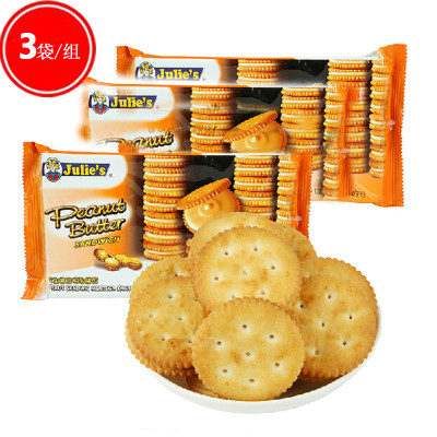 茱蒂丝 julies 花生酱三明治饼干(夹心饼干) 135g*3袋/组怎么样 好不