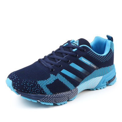 奈速 夏季新款男运动鞋 飞线透气休闲鞋 学生轻便舒适跑步鞋 慢跑鞋