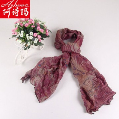阿诗玛 时尚印花巴厘纱围巾怎么样 好不好
