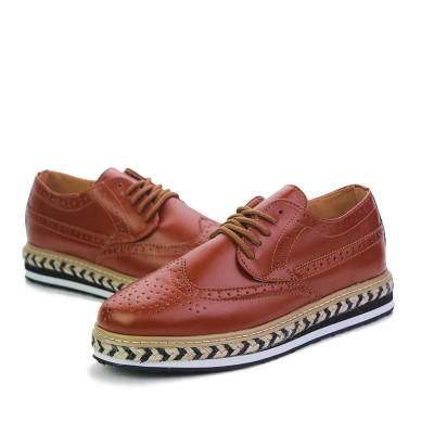 博杜安低帮系带厚底夏季新款男鞋韩版青年休闲鞋小白鞋舒适透气耐磨