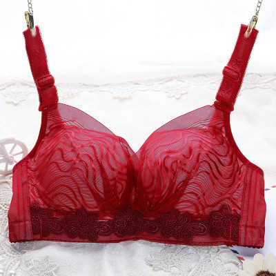 艾薇莉特无钢托深v聚拢网纱防走光女式内衣文胸 2427怎么样 好不好