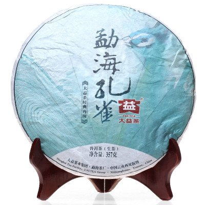 大益 普洱茶 生茶 1401批 勐海孔雀 2014年饼茶 357克怎么样 好不好
