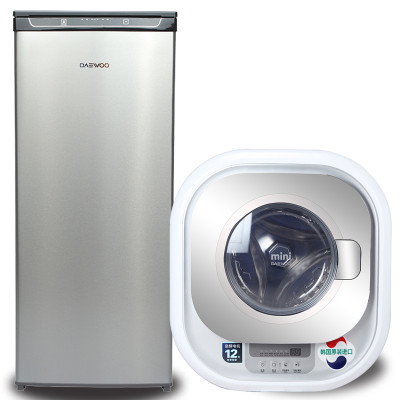 韩国大宇daewoo fr-k11fr泡菜冷藏102l电冰箱 888v壁挂式迷你洗衣机