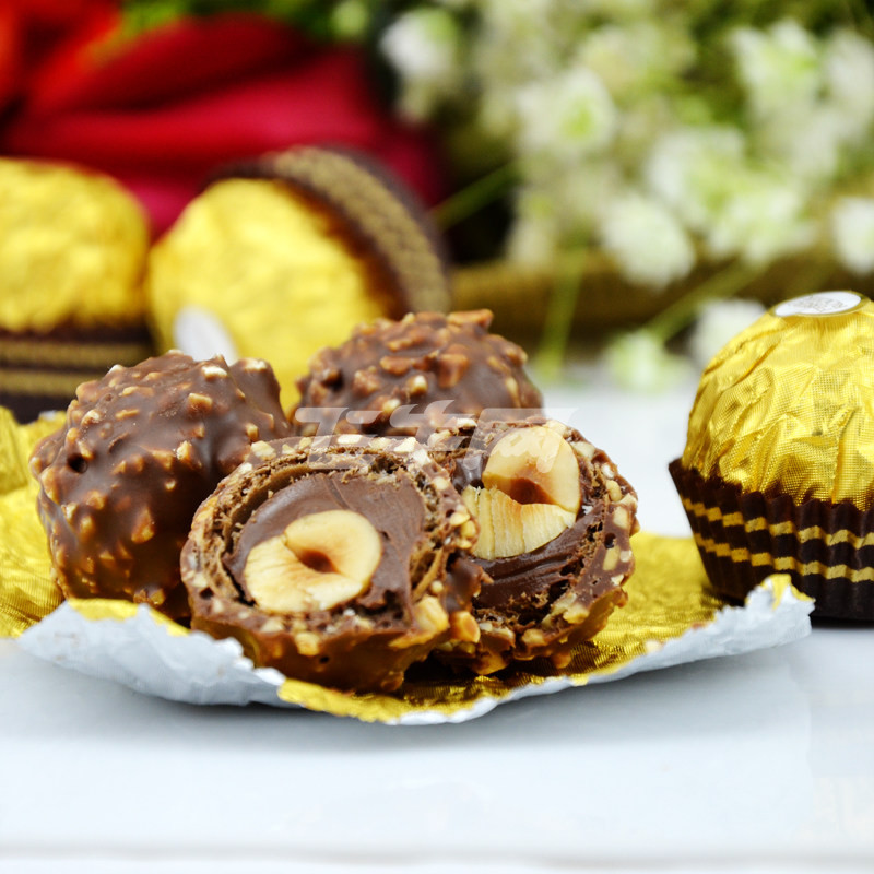 意大利进口 ferrero费列罗 金莎巧克力 16粒装 200g/盒