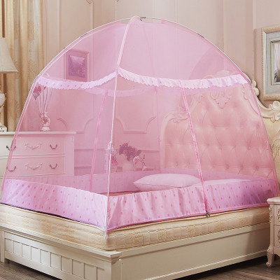 钟尚家纺 双开门加密加高蒙古包蚊帐防蚊布蚊帐 单人双人学生蚊帐怎么