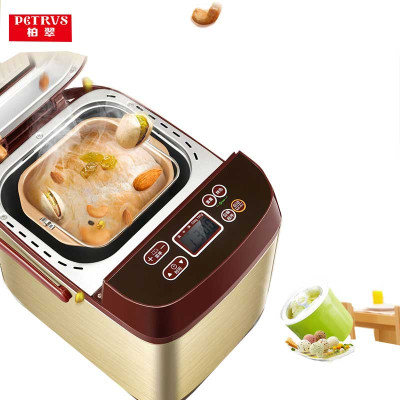 petrus/柏翠 pe6280家用多功能全自动撒果料冰淇淋智能面包机和面怎么