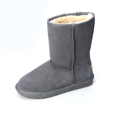 蜜娅莉miyayami雪地靴冬季女款牛绒经典中筒雪地靴保暖舒适中筒靴雪地