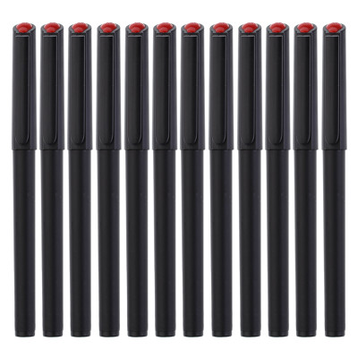 晨光纤维头签字笔 黑色碳素笔 会议中性笔0.5mm mg2180