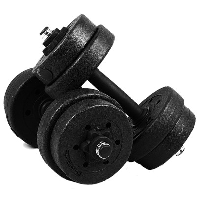 捷升男士足重环保哑铃 包胶哑铃 可拆卸10 15 20 30公斤40kg 健身训练